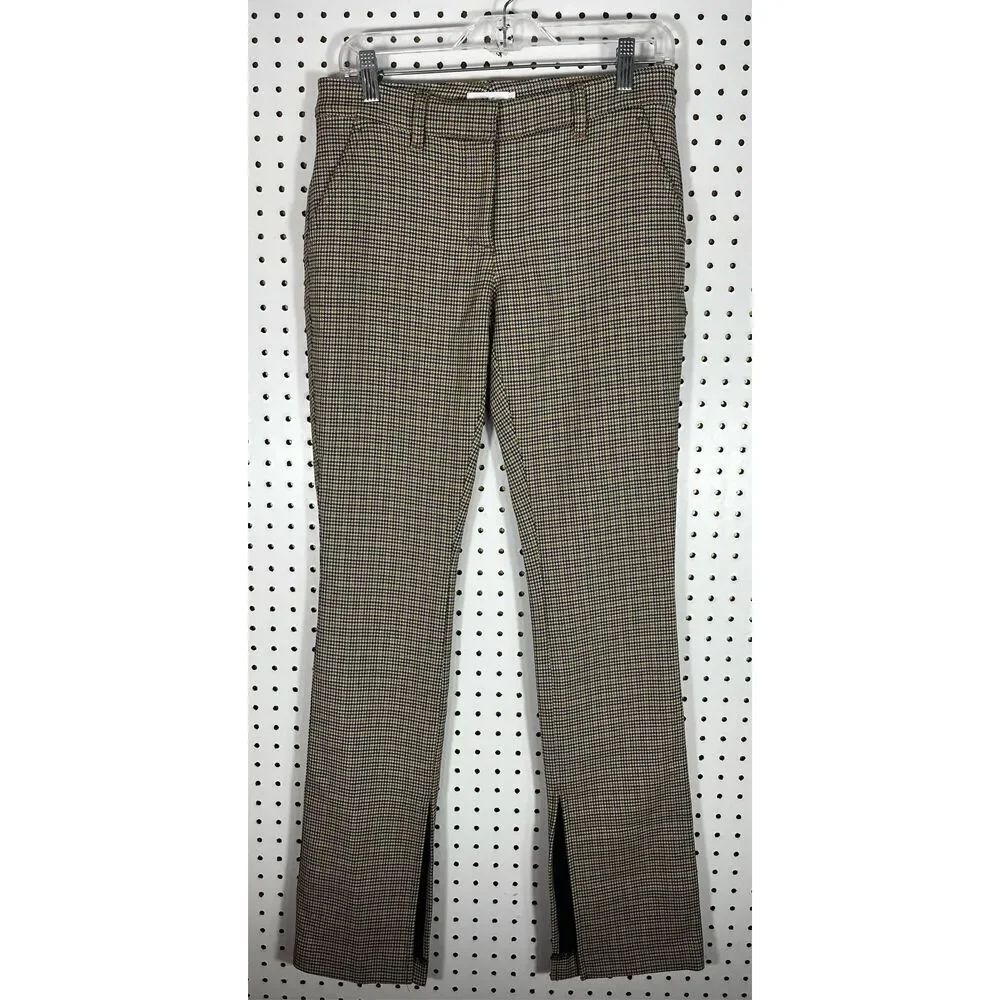 A.L.C split hem  bootcut houndstooth print pants size 4